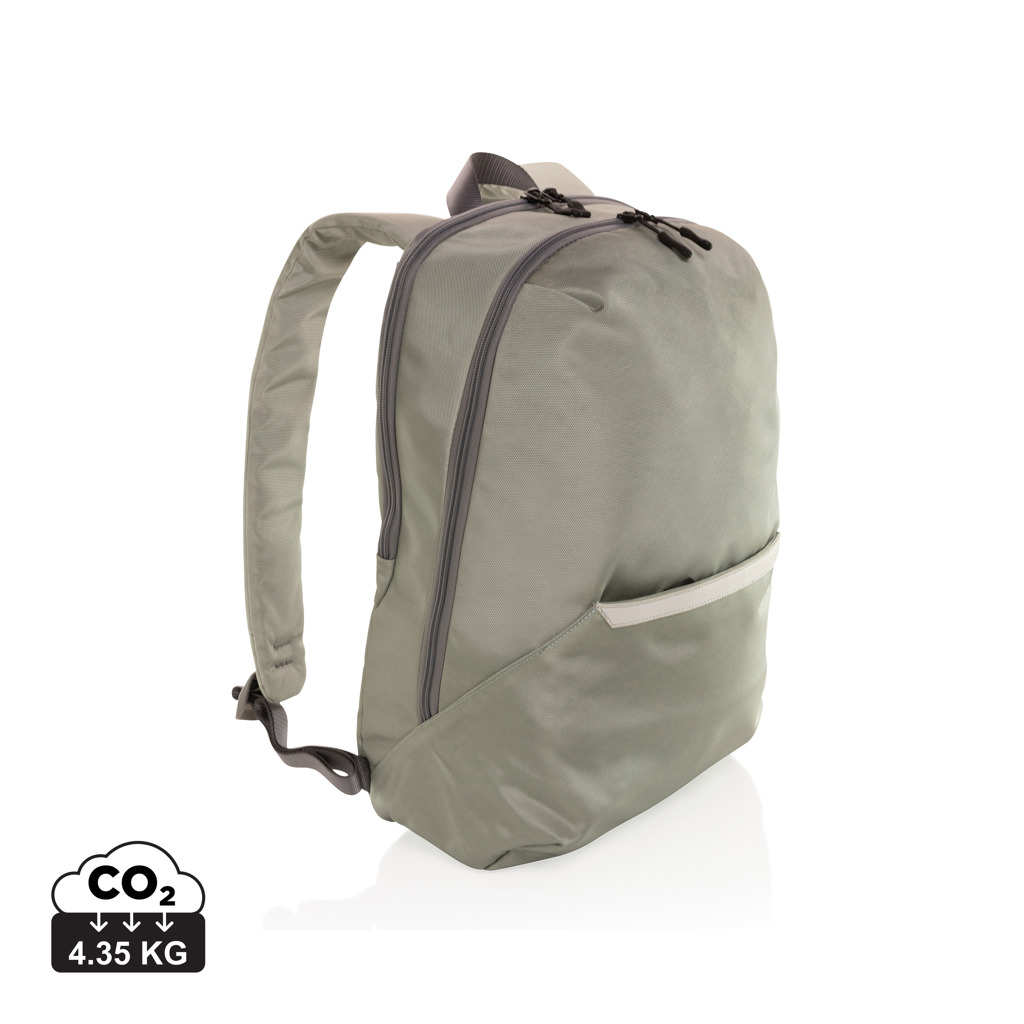 Sac à dos personnalisable Impact pour ordinateur 15.6" vert et gris